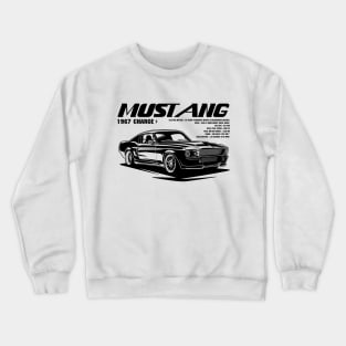 Mustang 1967 Black Print Crewneck Sweatshirt